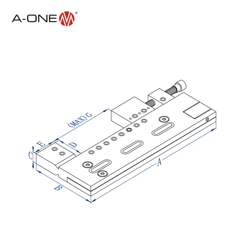 A-ONE 3 Axis WIRE EDM STAINLESS STEEL BENCH VISE 3A-210016