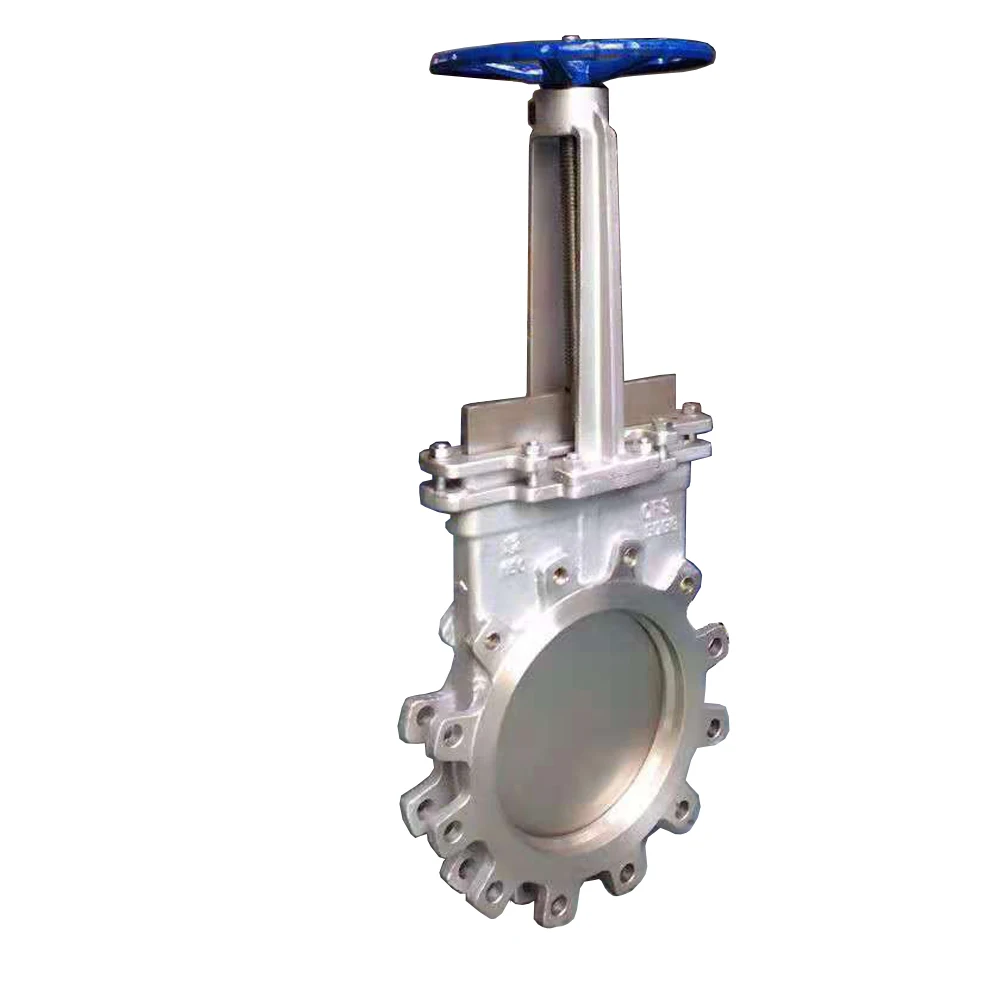  Carbon Cast Steel WCB SS304 CF8M Mining Slurry Knife Gate Valve with Hand Wheel 