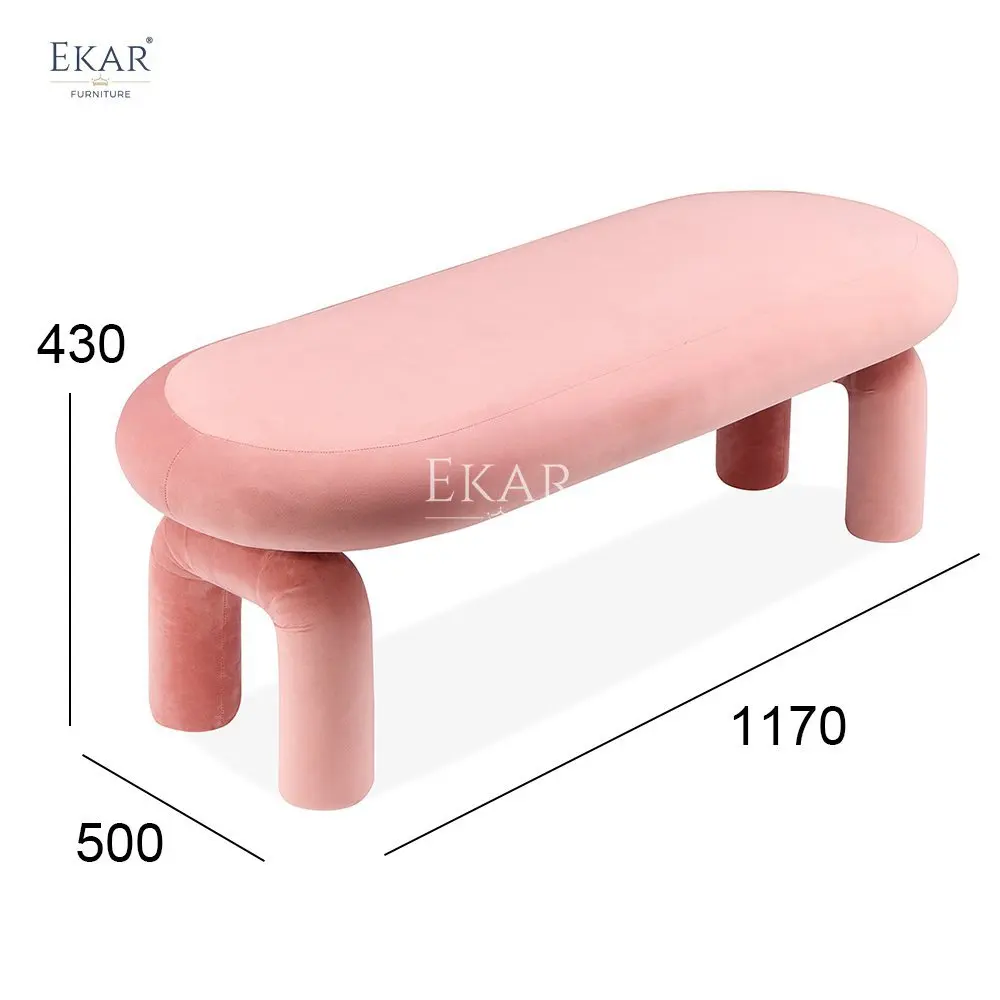 product modern creative design lounge bench contemporary living room seating stool for home kitchen bedroom school or hotel use618-65