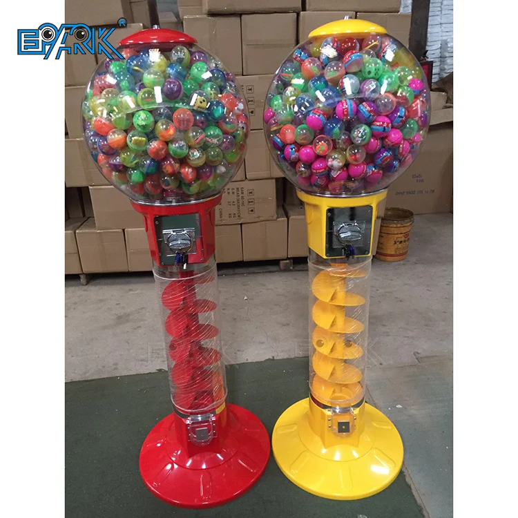 Dispensador de dulces operado con fichas de monedas, máquina