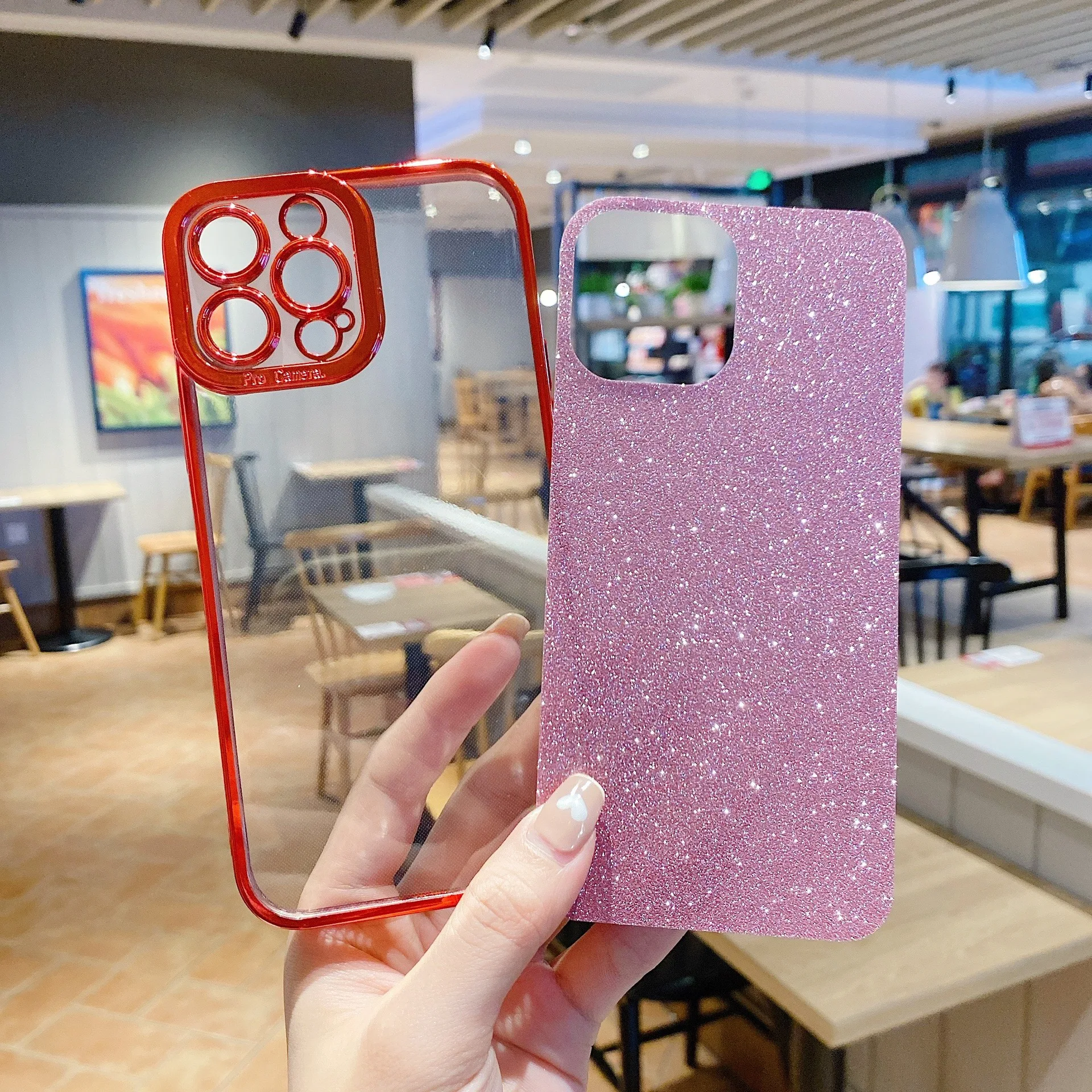 For Iphone 14 Pro Glitter Bling Tpu Phone Accessories Luxury Shining