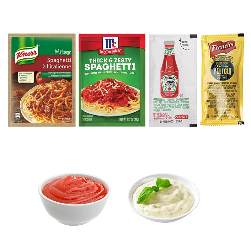 Multi Line Functional Soya Sauce Packing Machine Equipment Mustard Oil Sachet Filling Sealing Packaging Machine