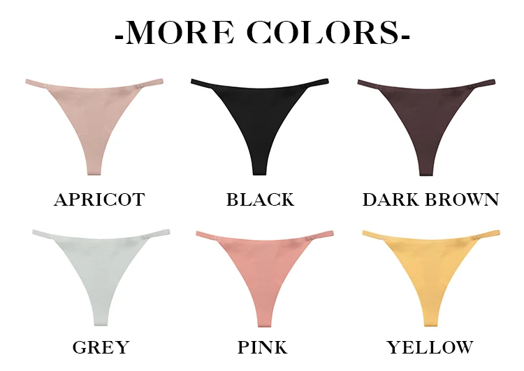 Custom Logo Smooth Plus Size Low Waist 6 Colors Cotton Gusset Seamless ...