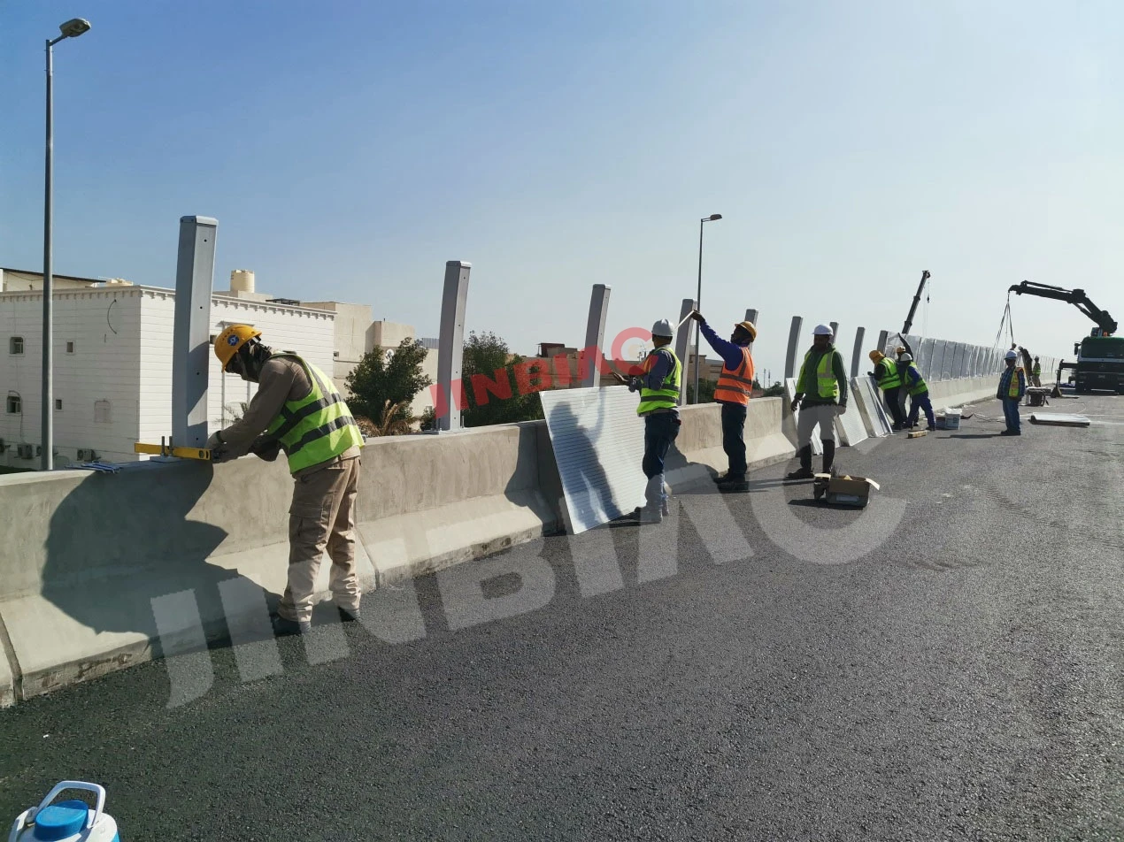 product modern design acrylic and pvc noise barrier metal sheet transparent wall acoustic sound barrier for outdoor and highway use-15