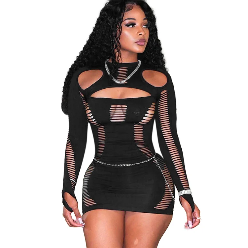 New New Trendy Sexy Casual Unique Spring Summer Dress Lady Hollow Out Ripped Hole Cut Mini Dresses Women Casual Dress New New Trendy Sexy Casual Unique Spring Summer Dress Lady Hollow Out Ripped Hole Cut Mini Dresses Women Casual Dress