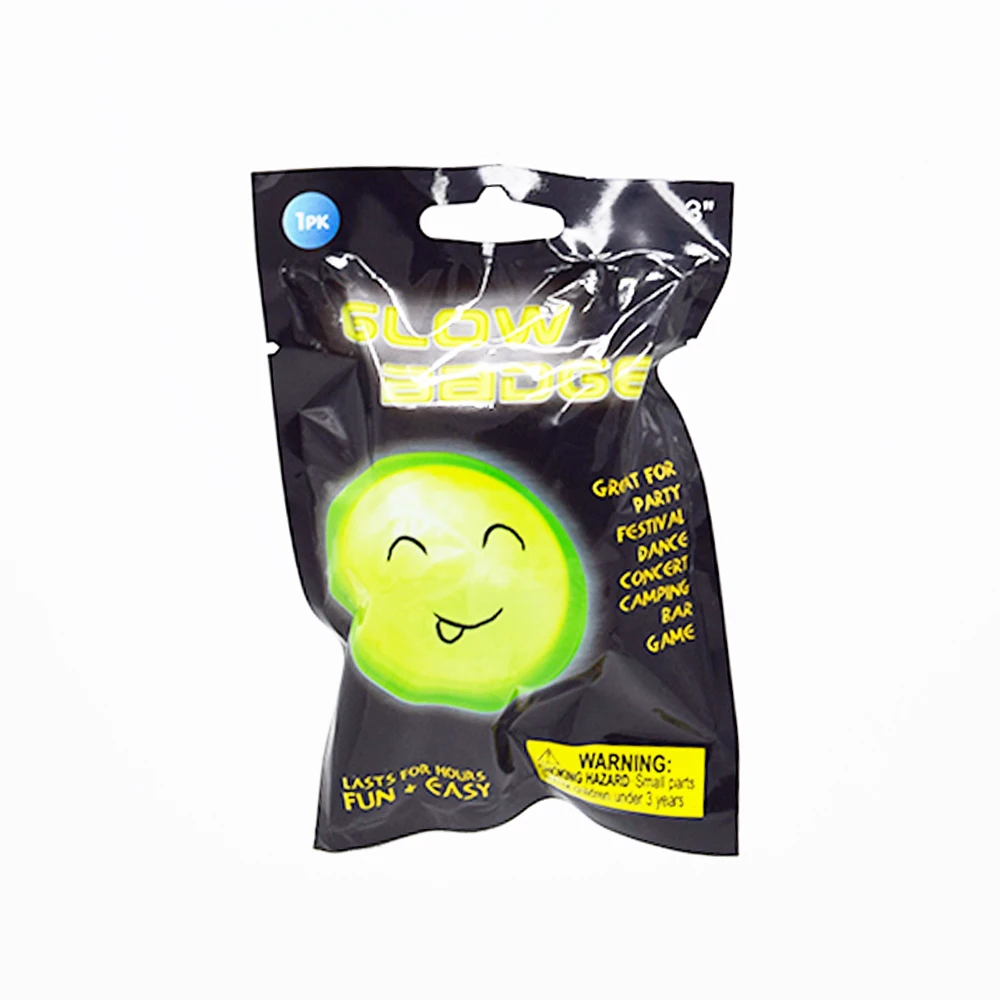 Colorful Glow in the Dark Party Sticks Personalised Wedding Halloween Easter or Christmas Badges Kids Toy