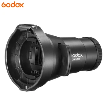 Godox AK-R21 Flash Accessories Projection Attachment Lens Round Head Fresnel Head Slide Kit for Godox AD200Pro V1 Flash detail image