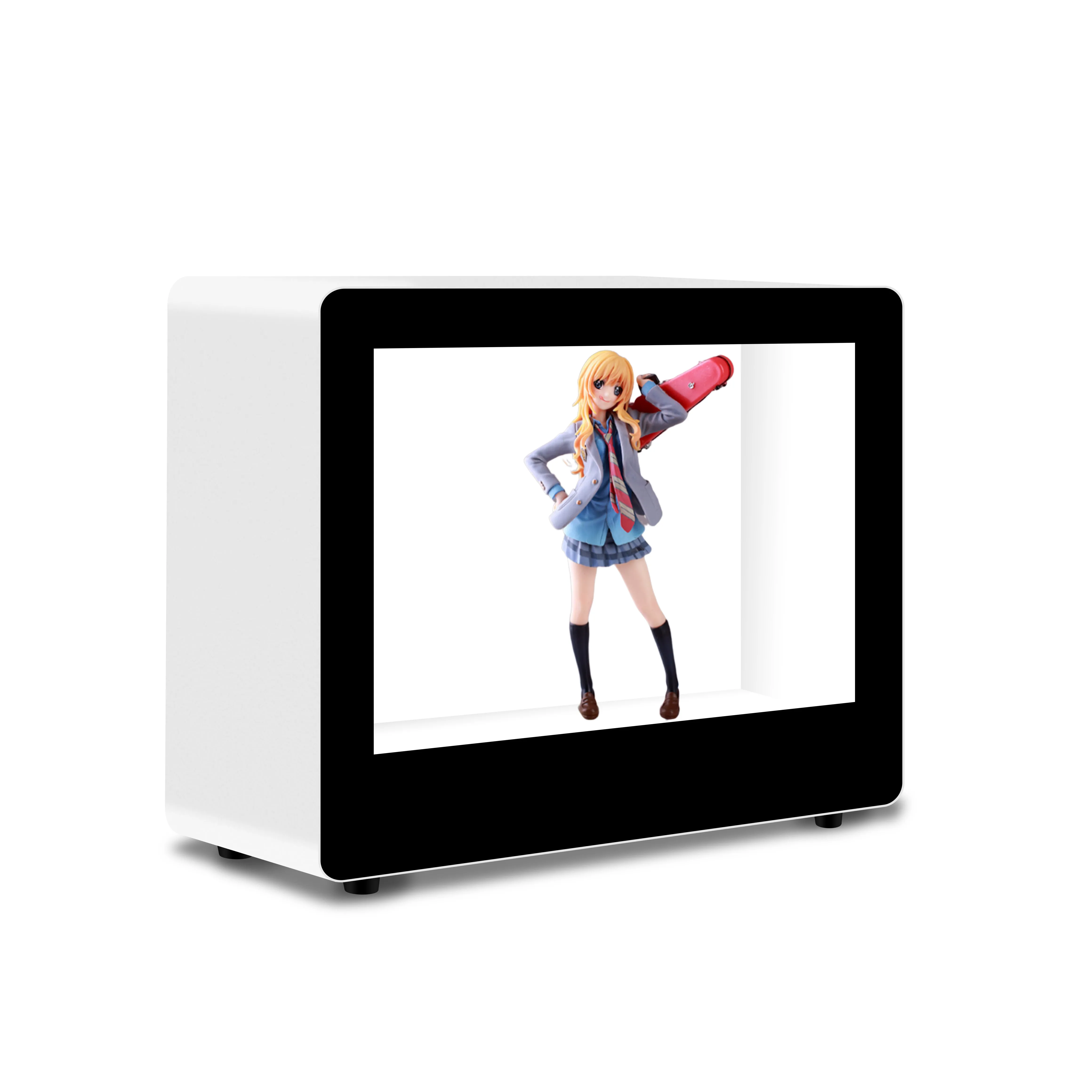 CS OEM 8 Inch LCD Advertising Screen Transparent Cabinet with Touch Panel Android HD M1 Model