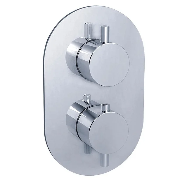 Cheap concealed wall mounted chromed finish Control Thermostatic Shower Valve