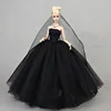 Black dress + black veil-clothes only-doll not included