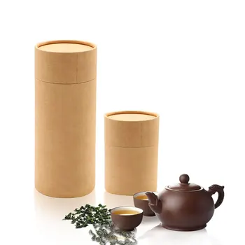 Eco Friendly Paper Cylinder Packaging Box For Tea/herbs/coffee Packaging