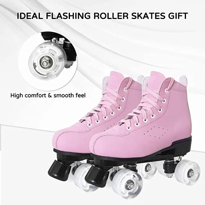 Roller Blades Roller Quad Femme 41 Patin A Roulettes Enfant Double - Main Image