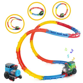 2024 New Design  Diy Anti-gravity Kids Play Car Racing Changeable Slot Construction Toy Track