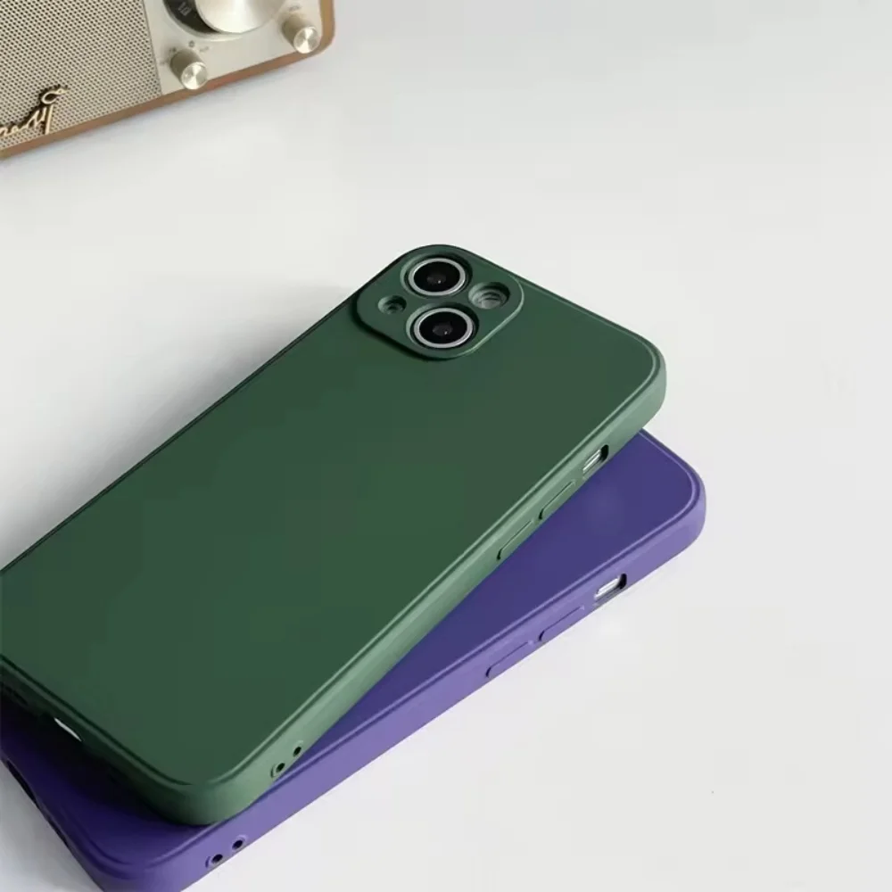 product 15mm soft matte tpu liquid silicone microfiber cell phone cover case for iphone  17 16 15 14 13 12 11 pro max laudtec-7