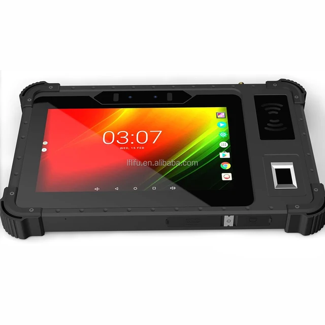 10 Inch IP67 Waterproof  MTK6765 Tugged Tablet Android 1000 nits 7inch with Fingerprint Reader 1D 2D Scanner Tablet PC
