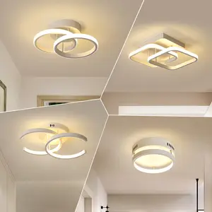 Zeal Lighting Hallway Illumination Dimmable Plafonnier Acrylic Small Ceiling Lamp for Corridor