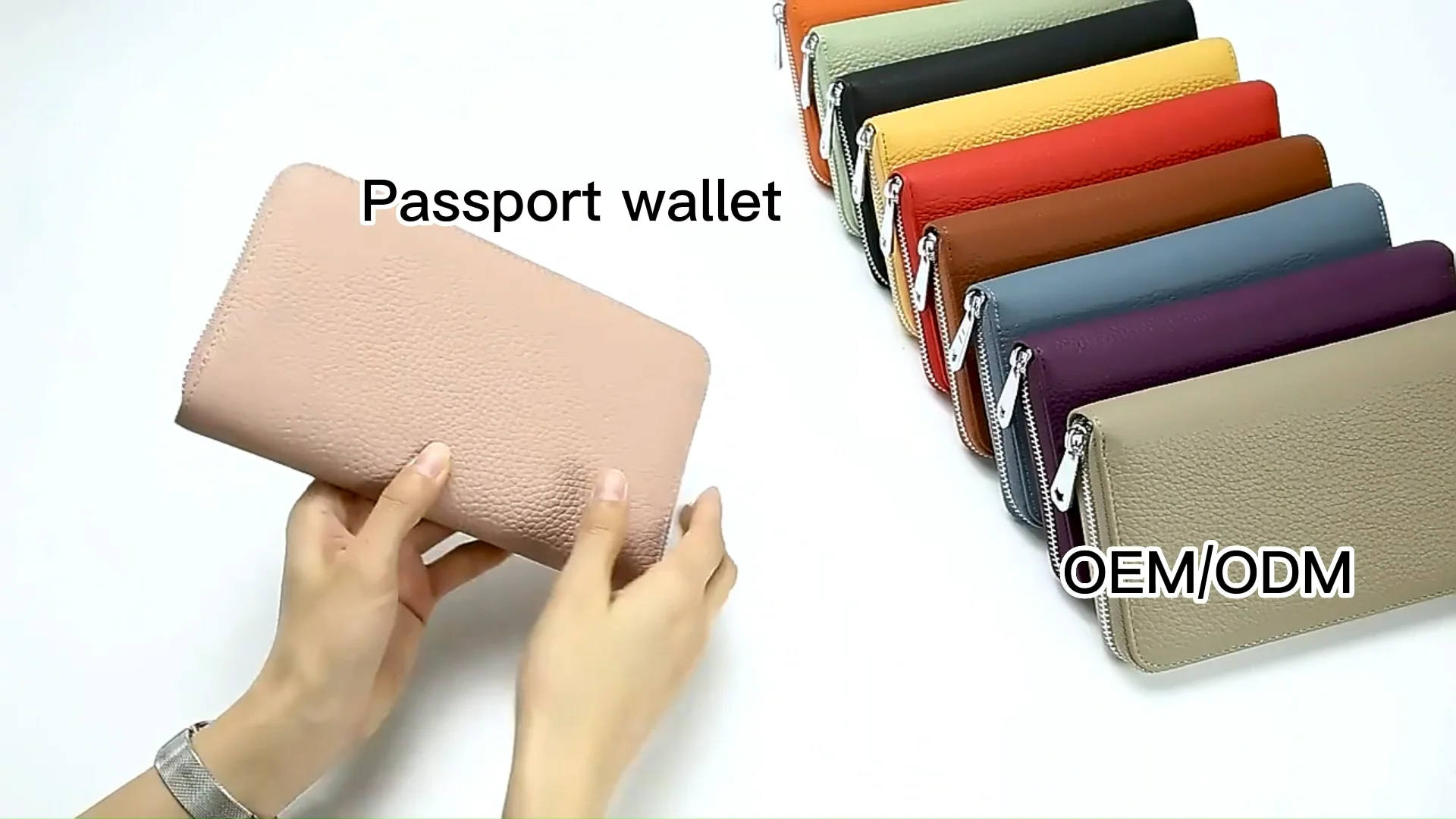 Oem Rfid Brand Names Luxury Travel Designer Passport Holder Zip Genuine