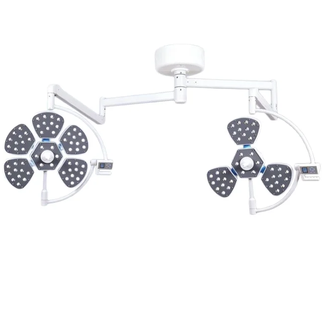 Medical LED Operating Light for Surgery Petal Shadowless OT Ceiling Equipment Electric Manual Power Source Hospital Plastic
