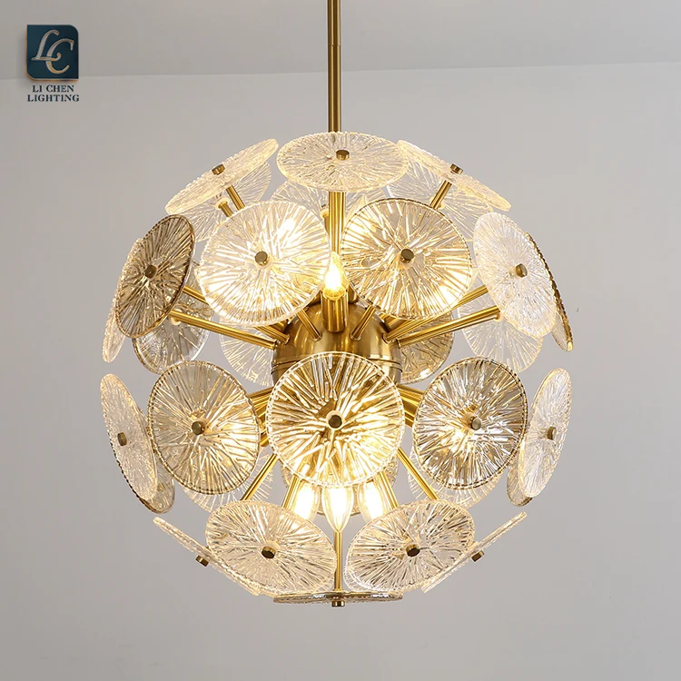 P0040 Contemporary Style Indoor Decoration Living Room Dining Room Luxury glass ball flower Chandelier