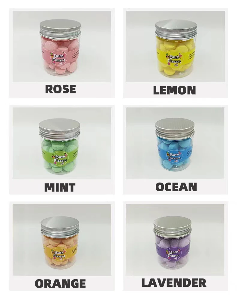 Explosive Bath Salt Effervescent Tablets,Bath Cleansing Bath Tablets,Color Essential Oil Bubble