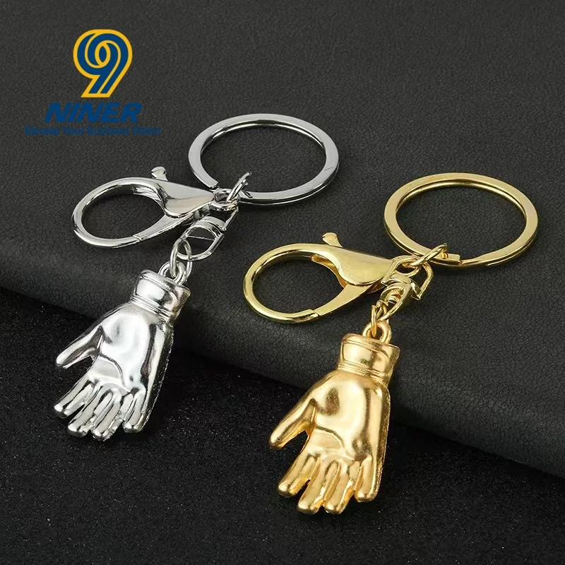 Mini Lead Alloy Palm Creative Keychain Enterprise School Gift Customization
