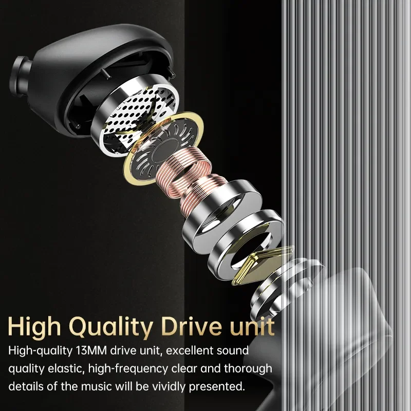 T68 Pro Wireless Earbuds - Powerful Stereo Bass & Noise Cancelling