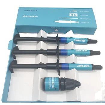 CE Approved Sincera Brilliance Dental Light Cure Adhesive for Orthodontic Bracket Standard Kit Dental Composite Kit