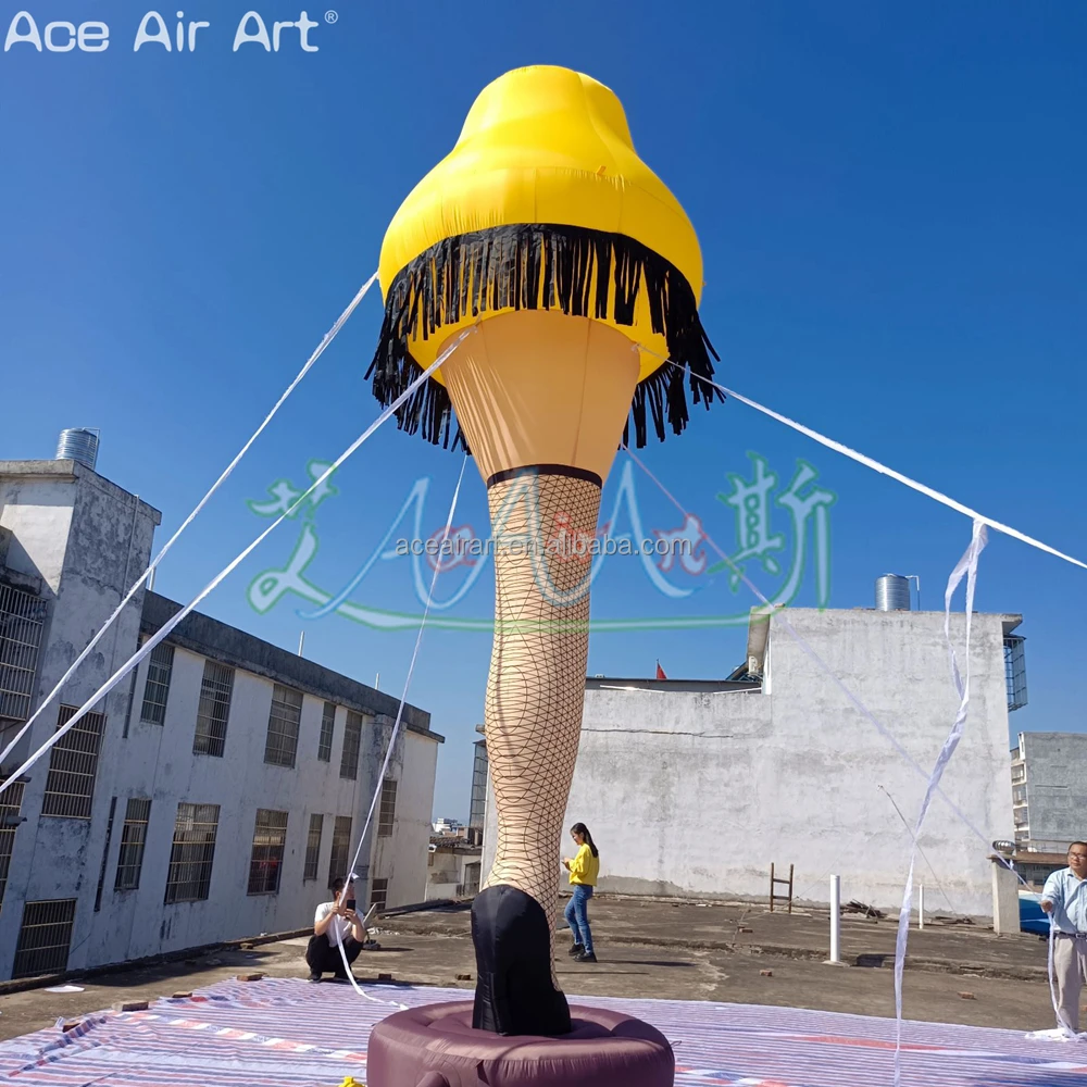 Leg Ramp Inflatable Custom Inflatable Sexy Legs Beauty Leg Lamp Model LED Lights