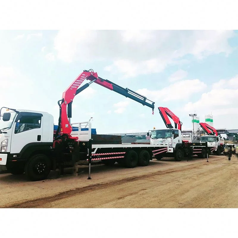 Loading 10/12/16/25 Tons Boom Arm 4x4 Crane Hydraulic Truck Cranes Price Truck Mounted Mini Crane Truck for Sale