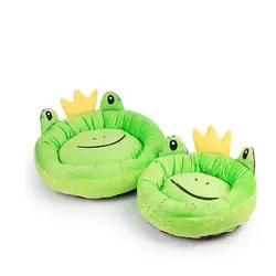 Lovely animal frog shape luxury pet bed removable washable cover pet products NO 5