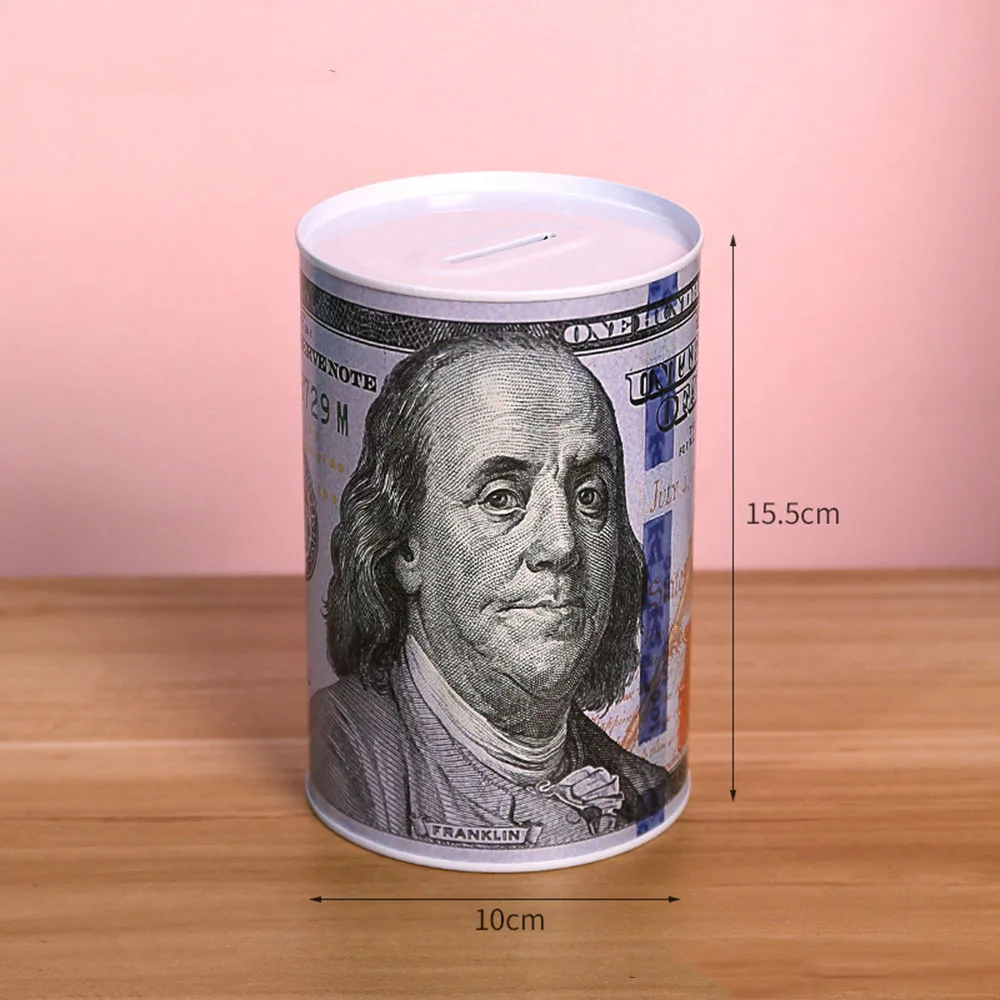 Wholesale Antique European Tinplate Piggy Bank Creative British Fashion Iron Money Box