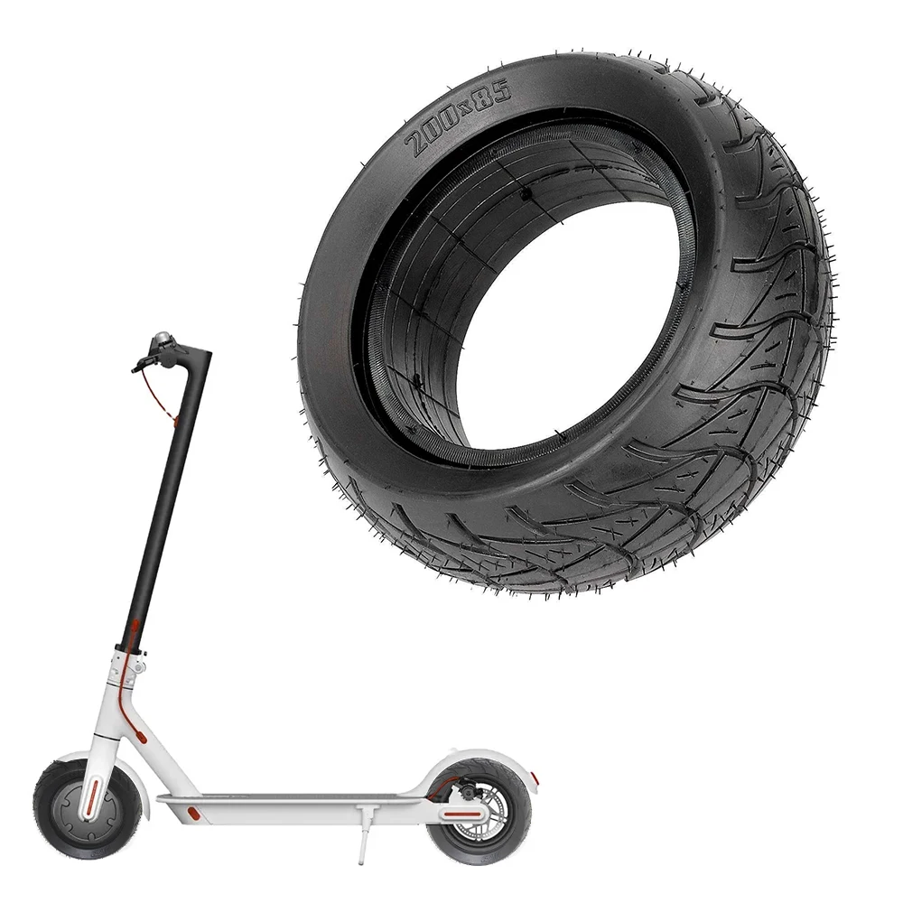 200x85 Inch Flat-Free Semi-Pneumatic Solid Rubber Tyre 8 Inch Electric Scooter Replacement Tire for Kids' Scooters