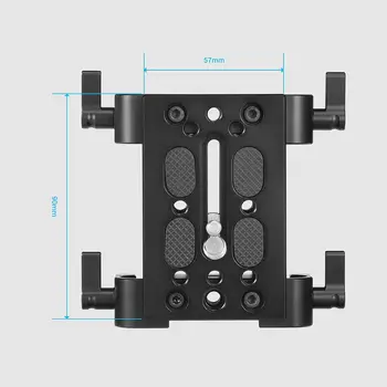 SmallRig Camera Tripod Mounting Baseplate W/15mm Rod Clamp Rail Block for Tripod/Shoulder Support System - 1798 product image