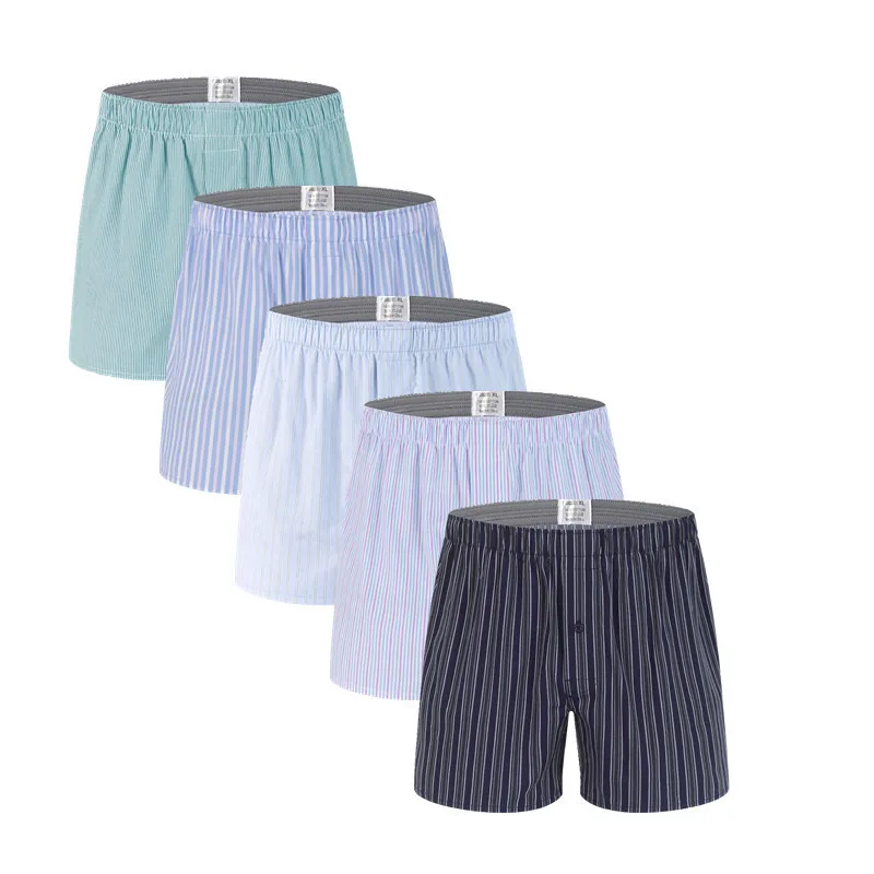 Bóxer de algodón y LICRA para hombre, ropa interior tejida de