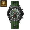 5 Black Case Green Dial
