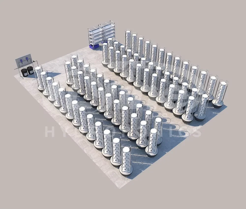 Tower System Hydroponic Tower Vertical Planting Farm - Easy & Efficient