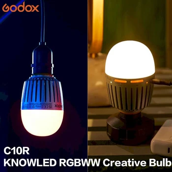 Godox KNOWLED C10R 12W RGBWW Smart Bulb CCT Range 2000K-10000K Videography App Compatible for Wireless Control Without Battery detail image