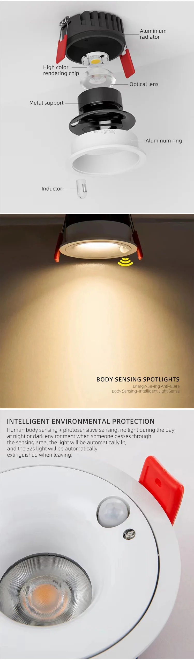 lc10221 high quality round recessed adjustable office corridor cob 5w 7w 9w 12w led spotlight-2