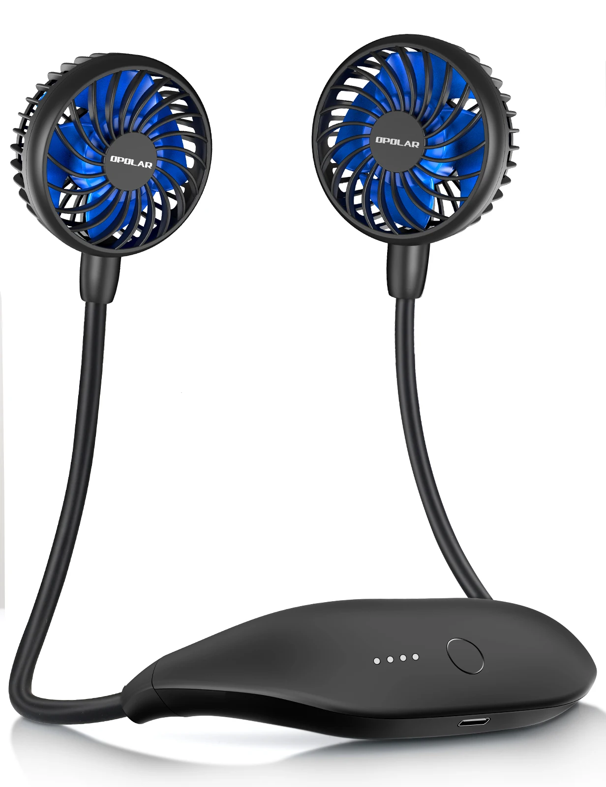 Ventilatore portatile per il collo, mini ventilatore USB