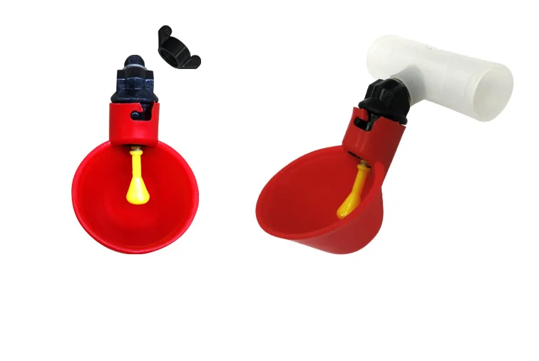 Chicken Waterer Poultry Hen Quail Water Cups Nipple Waterer Bowl Automatic Chicken Drinker Farm Animal Hot Sale