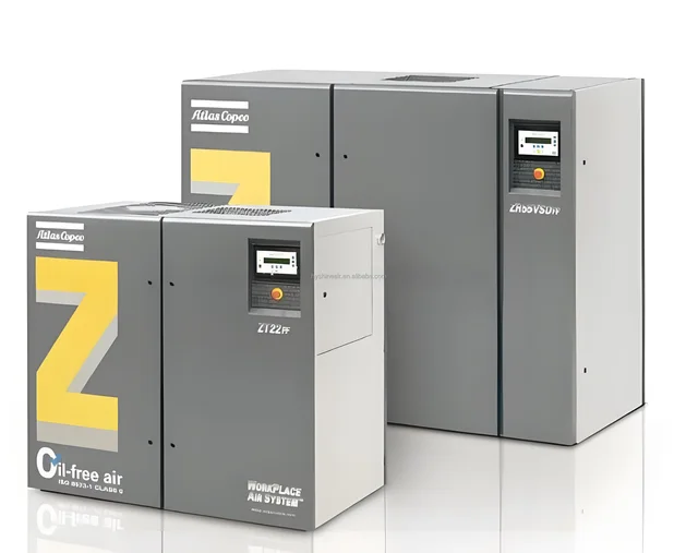 Atlas Copco Oil-Free Rotary Tooth Air Compressor 100% Pure Air for Pharma Food Electronics ZT 15-22 ZR/ZT 30-45 22-37-55 kW VSD