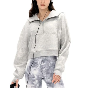 Custom OEM Unisex Embroidery Logo Streetwear Pullover Crew Neck Casual Bulk Hoodies for Women Clothes Oversized Women's Hoodies