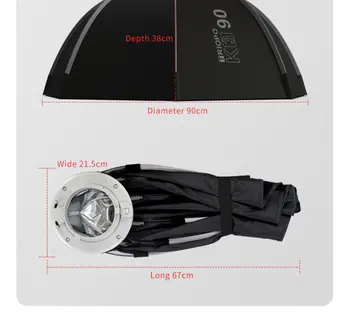 Triopo K3-65CM Quick Realse Softbox Bowens Adapter . detail image