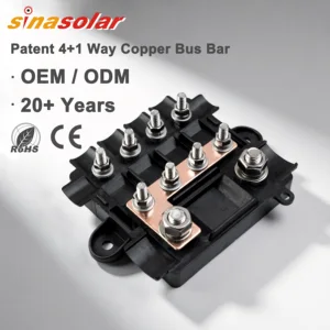 CE 12V 48 V 58V PA66 Shell Copper Bus Bar Max 150A 4+1 Way 8M5 MIDI 2M8 MEGA Mini DC Car Audio Blade Afs Fuse Holder Box