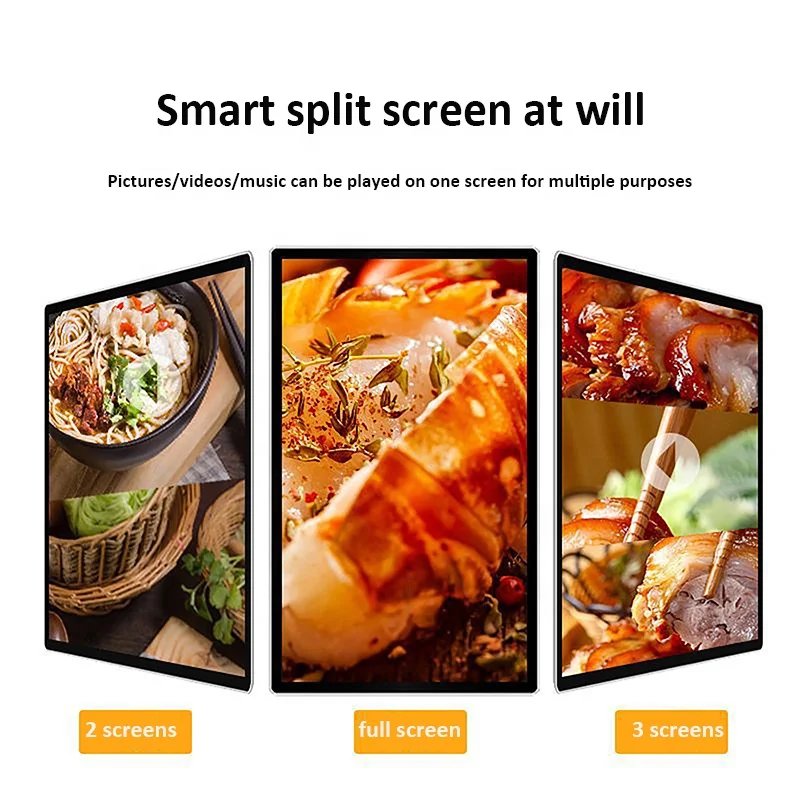 High Brightness Monitor Touch Screen Monitor for Advertising Ultra Narrow Edge LCD Screen 32 Inch Indoor Screen CE Rohs FCC