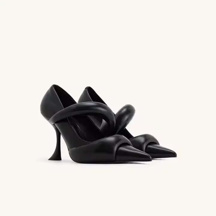 Low Moq Ladies Heel Pump Shoes Size 43 Classic Point Toe Women Stiletto High Heels - Image 5