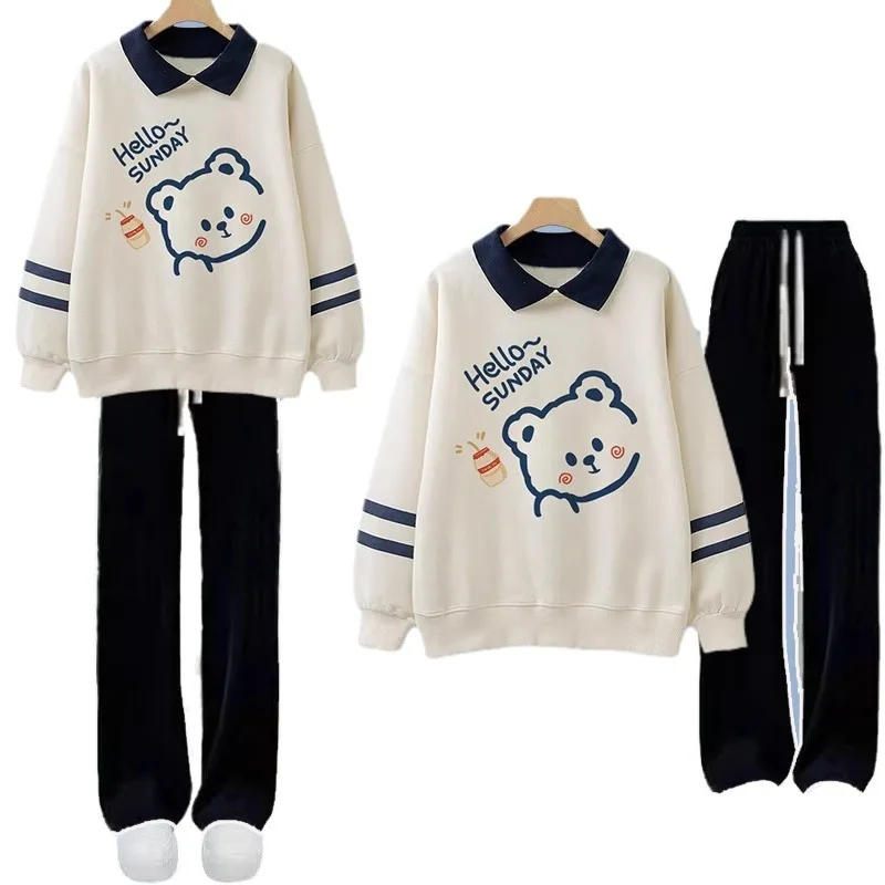 2023 комплект одежды для подростков Новый Модный повседневный спортивной девочек на весну и осень