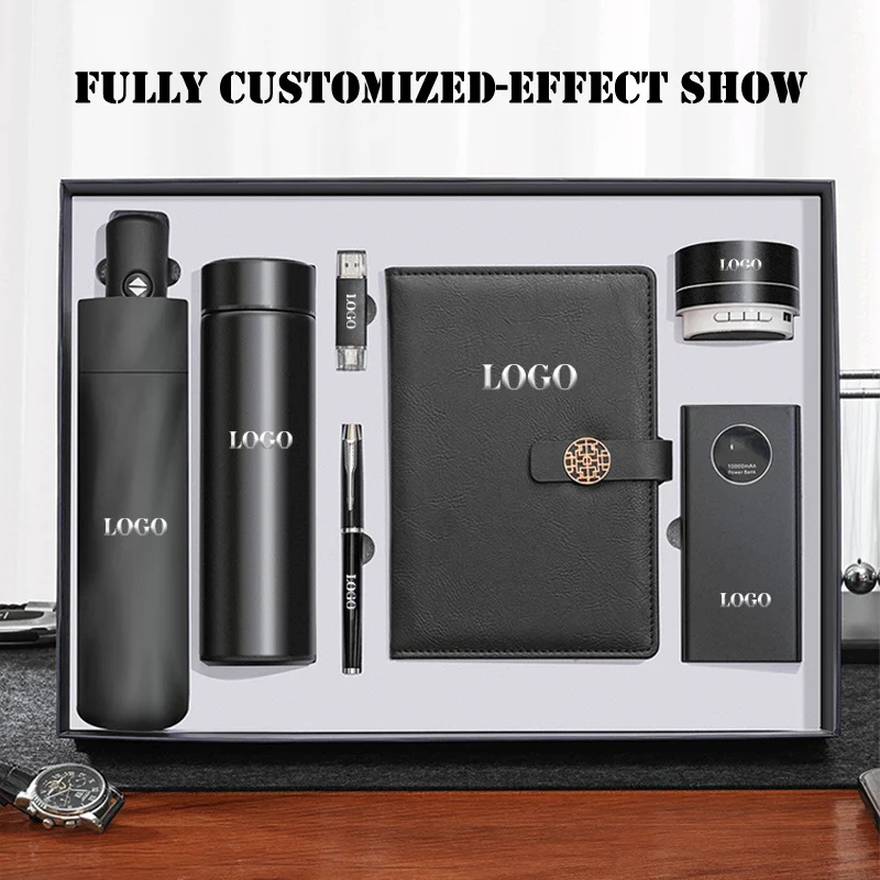 Customize Logo Travel Promotion Marketing Notebook Pen and Keychain Gift Set Wedding Gifts Souvenirs for Guests Gift Sets