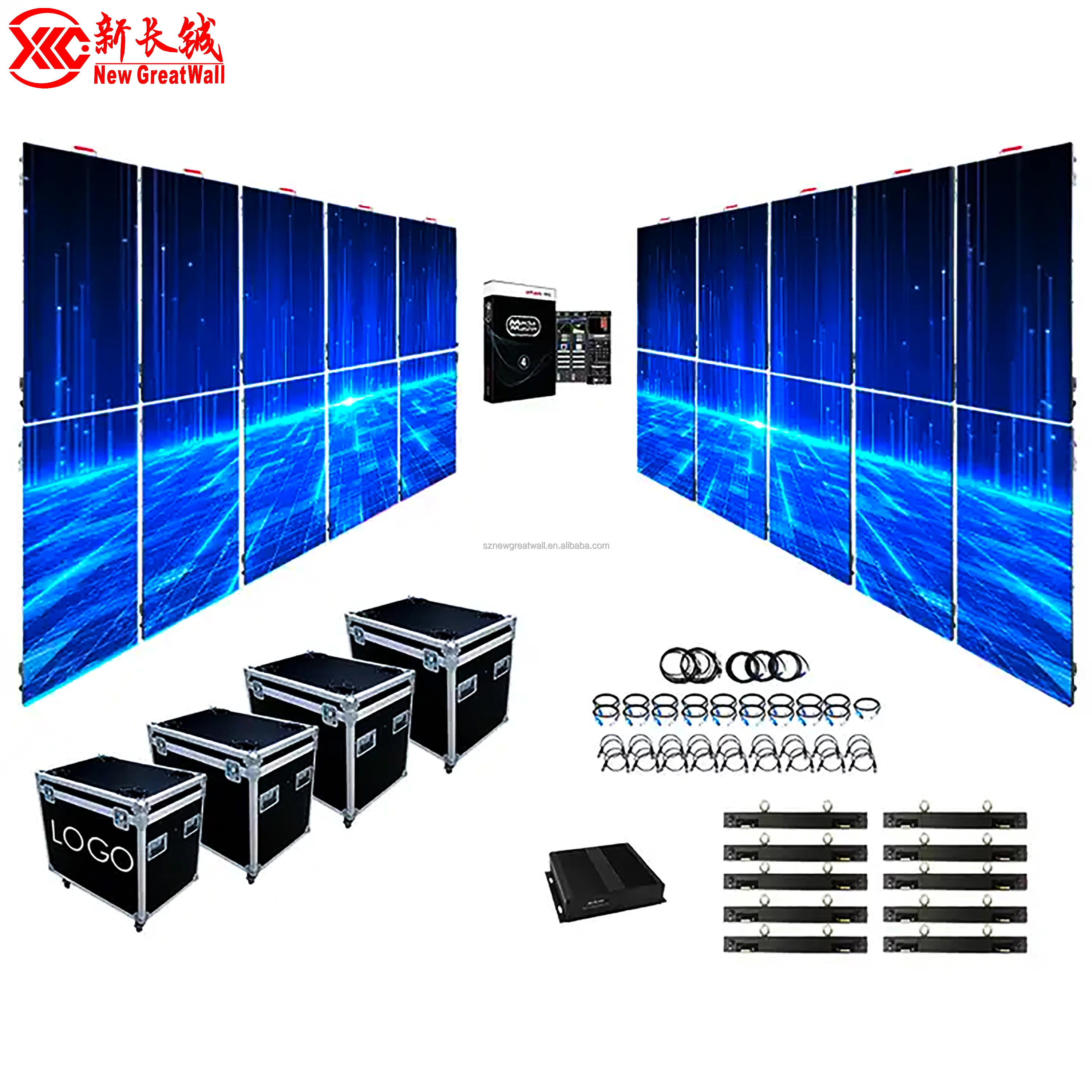 500x500mm Indoor Outdoor Giant Stage Background Led Video Wall P26 P29 P3 P391 Seamless 1467