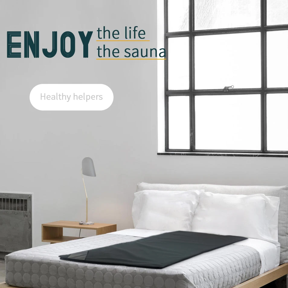 Portable Far Infrared Sauna Blanket with 1 Year Warranty 180x180cm Size and 110-240V Voltage for Home Use